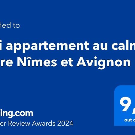 Joli Appartement Au Calme Entre Nimes Et Avignon Meynes Екстер'єр фото