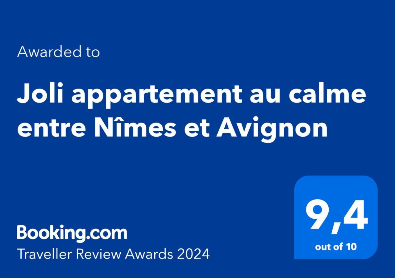 Joli Appartement Au Calme Entre Nimes Et Avignon Meynes Екстер'єр фото